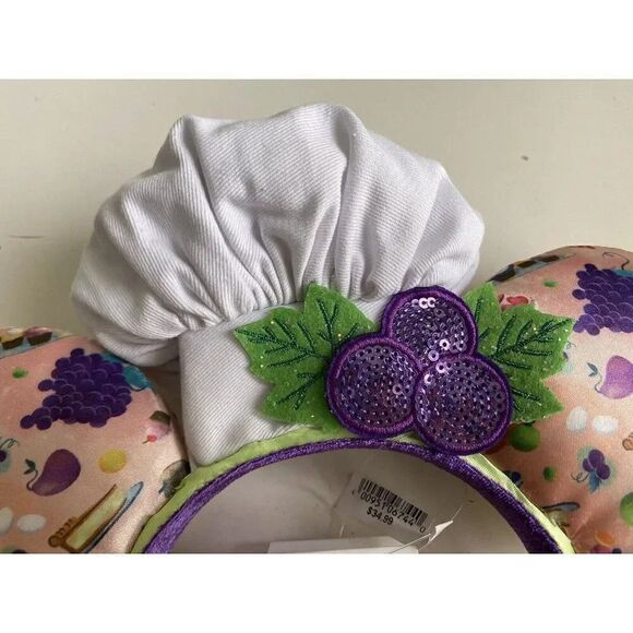 2023 Disney California Adventure Food & Wine Festival Minnie Mouse Ears Headband - Picture 4 of 10